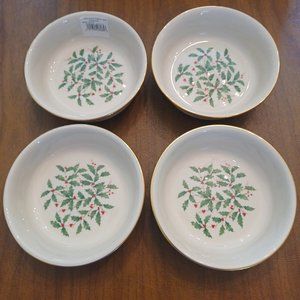 Lenox - Holiday Fruit Bowls - Set of 4 - NEW